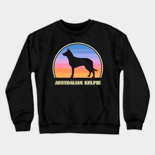 Australian Kelpie Vintage Sunset Dog Crewneck Sweatshirt